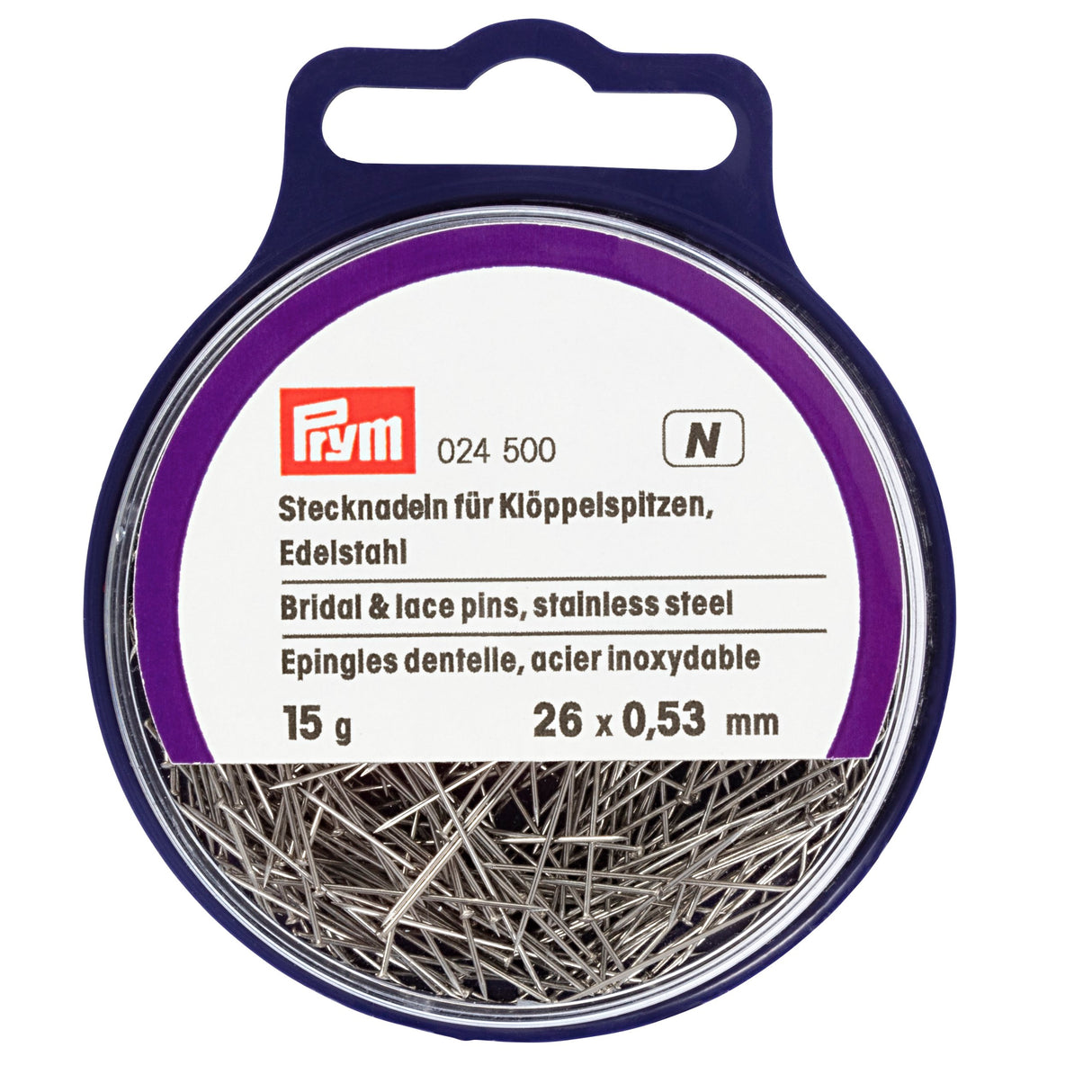024500 Prym Bridal Lace Steel Pins