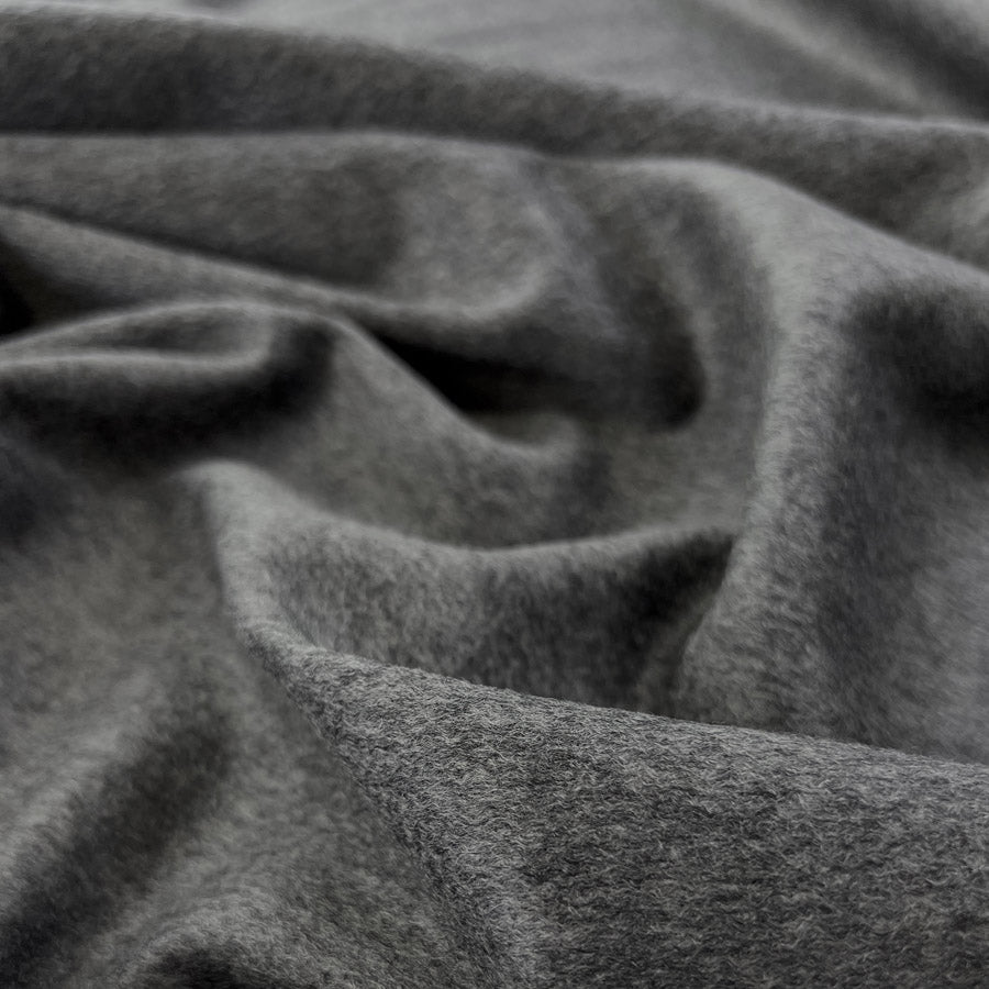 100% Cashmere Italian Coating Grey Fine Soft Wool Fabric