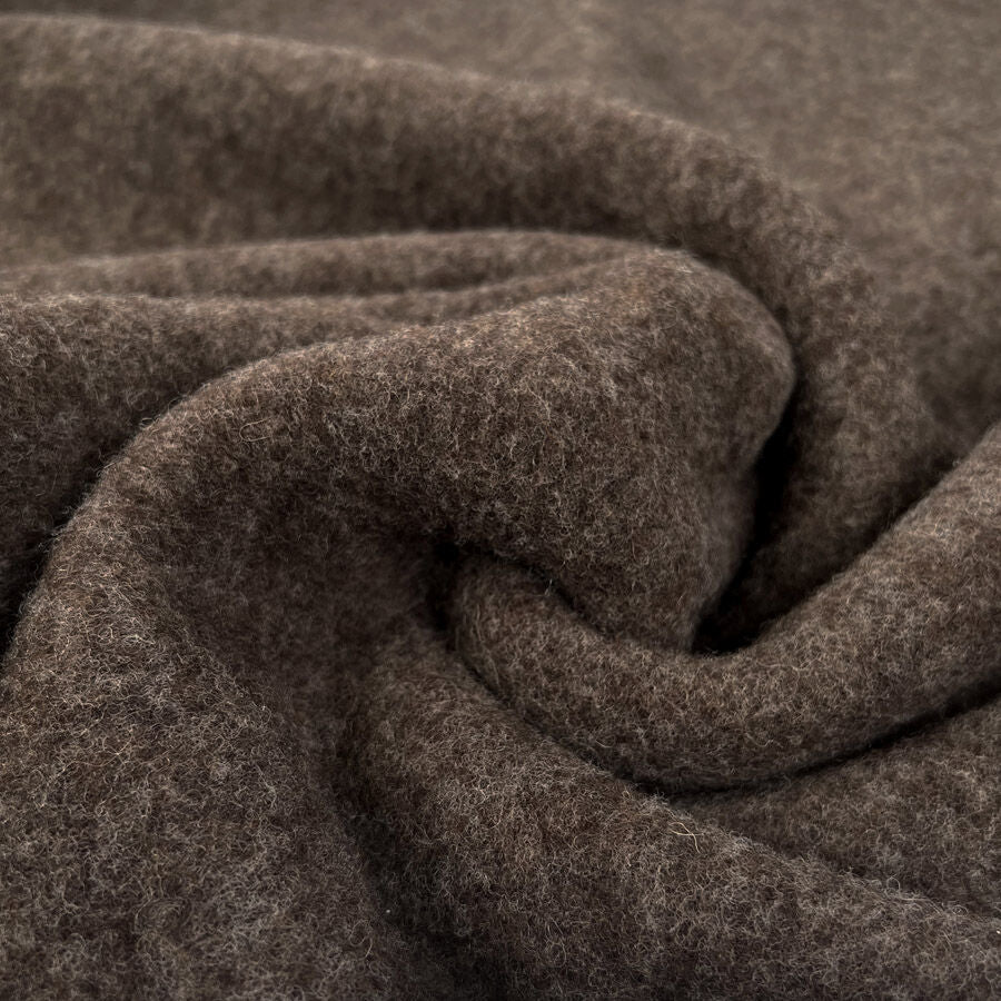 Mulesing Free Jacket Coat Fabric Wool Fleece Brown Croft Mill Mulesing Free Jacket Coat Fabric Wool Fleece Brown Croft Mill