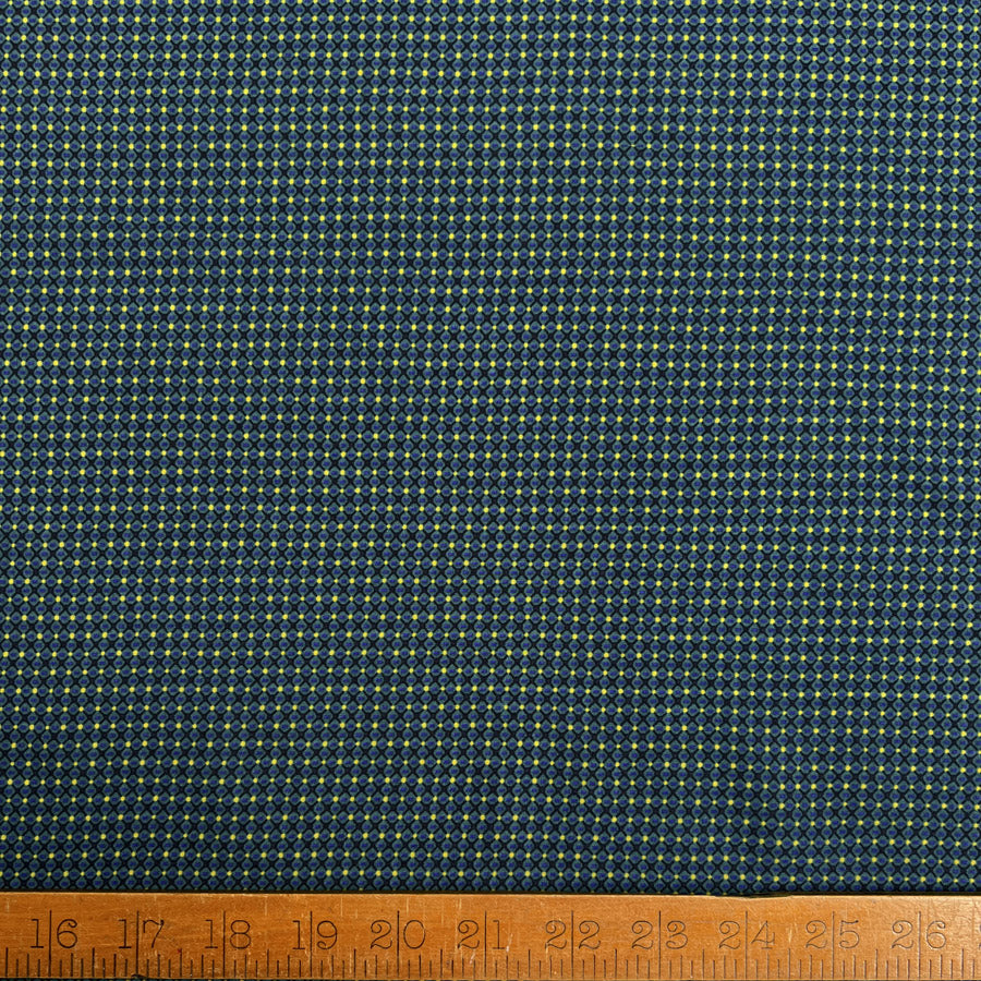 100% Tencel Jade Lattice Abstract Print Dress Fabric Ruler