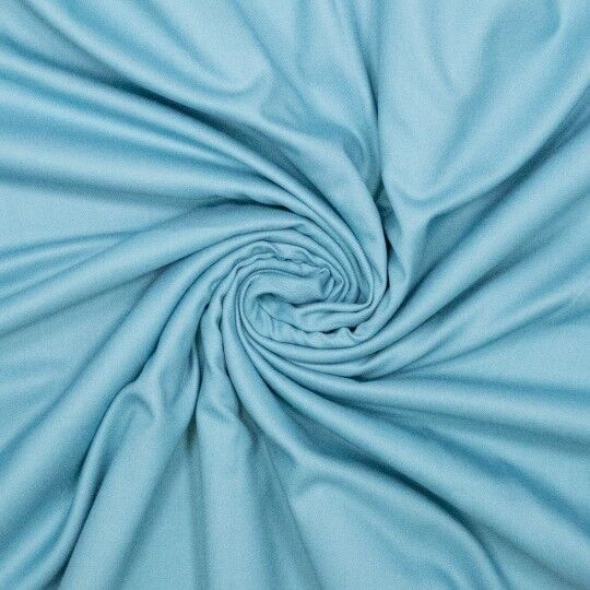 Draper organic bamboo blend suiting delphinium blue