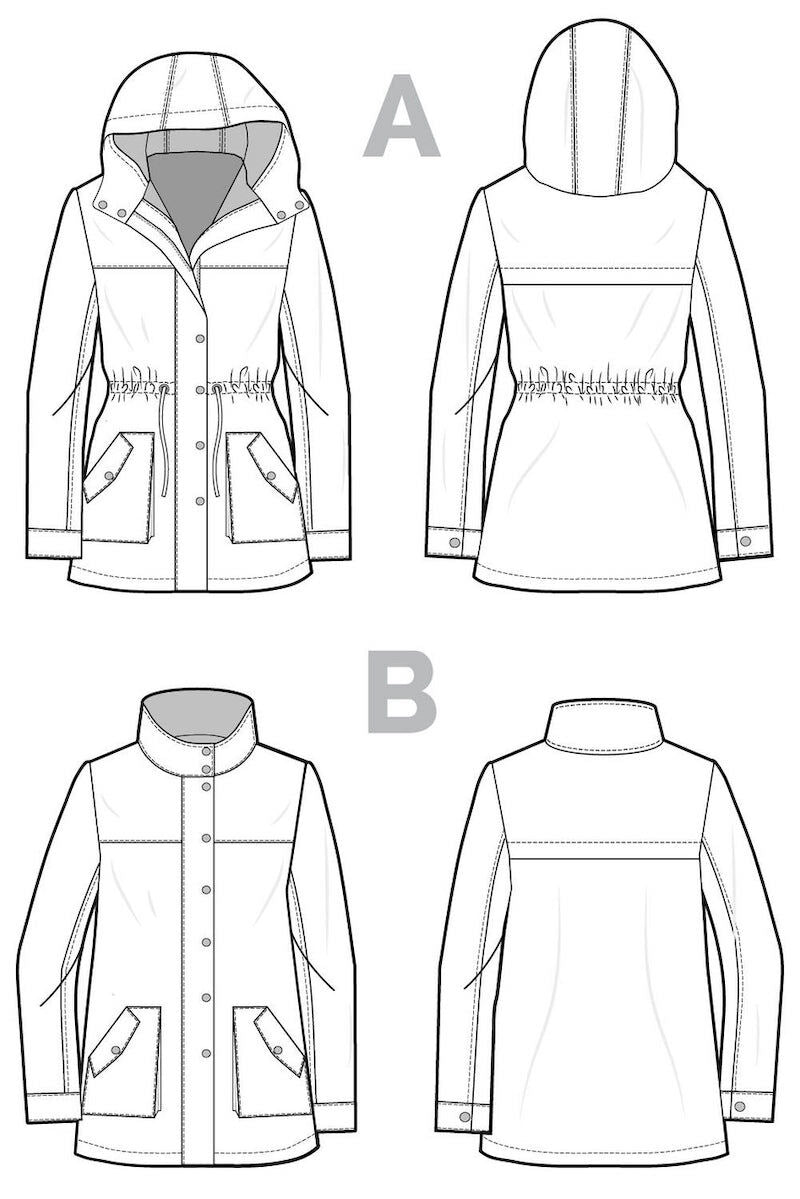 Closet core patterns kelly anorak pattern