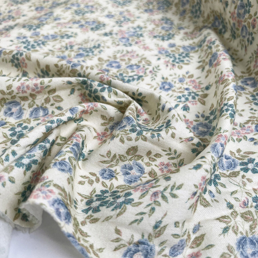 Brushed cotton celeste blue