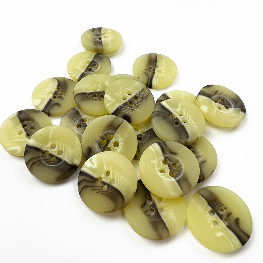 20mm Round Plastic Marble Buttons Pk20