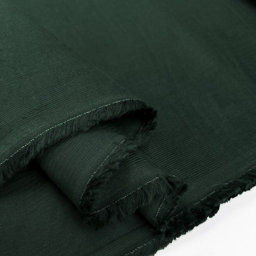 Cotton Green Corduroy Shirt Fabric | 21 Wale Needlecord - Moss – Croft Mill