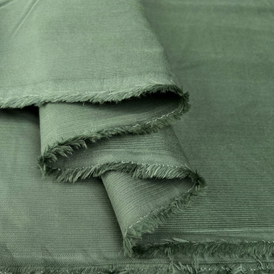 21 Wale Needlecord Sage Cotton Corduroy Woven Shirting Fabric Fold 102E3828 D351 49F4 87Ec 6515D7778102