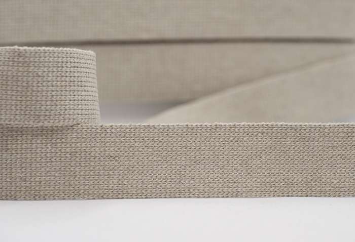 40mm Wide Cotton Acrylic Webbing Cream