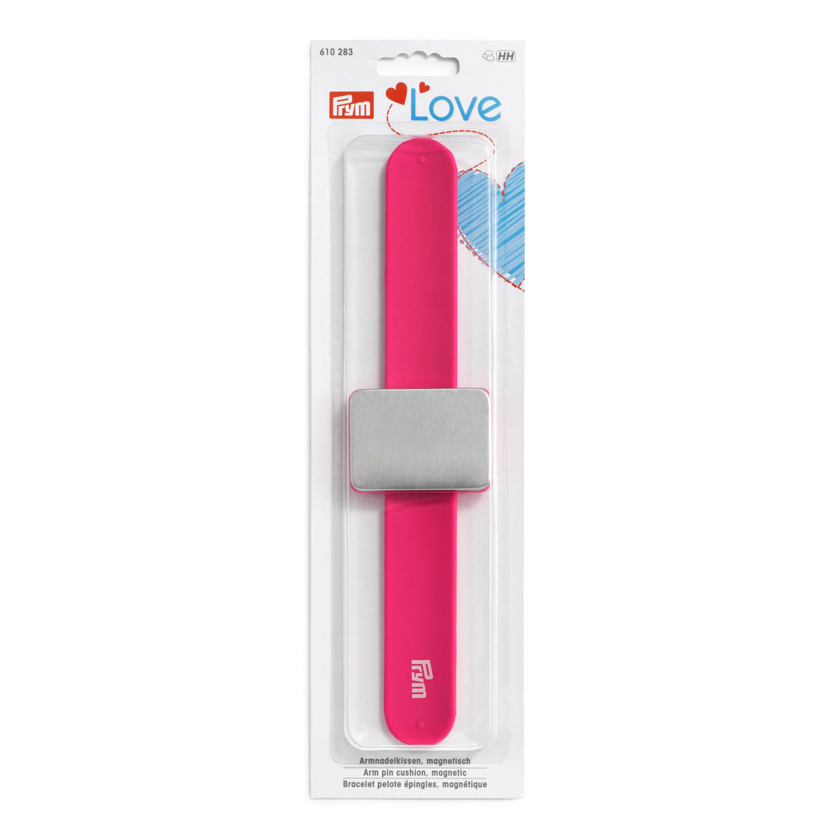 610283 Prym Love Magnetic Arm Pin Cushion Pink