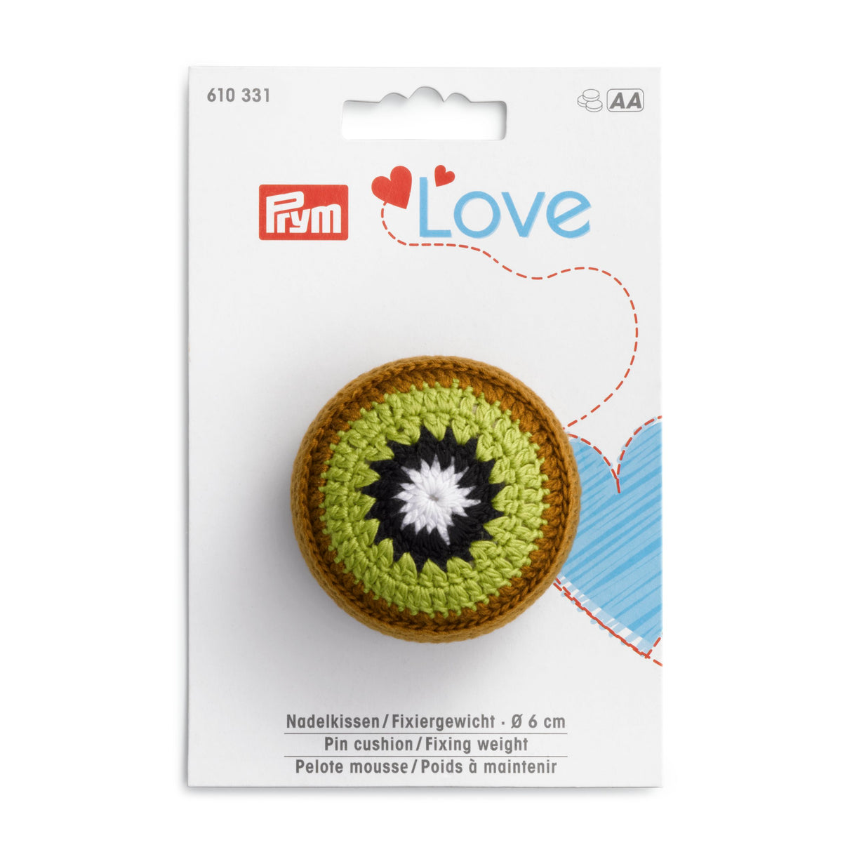 610331 Prym Love Pin Cushion Fixing Weight Kiwi