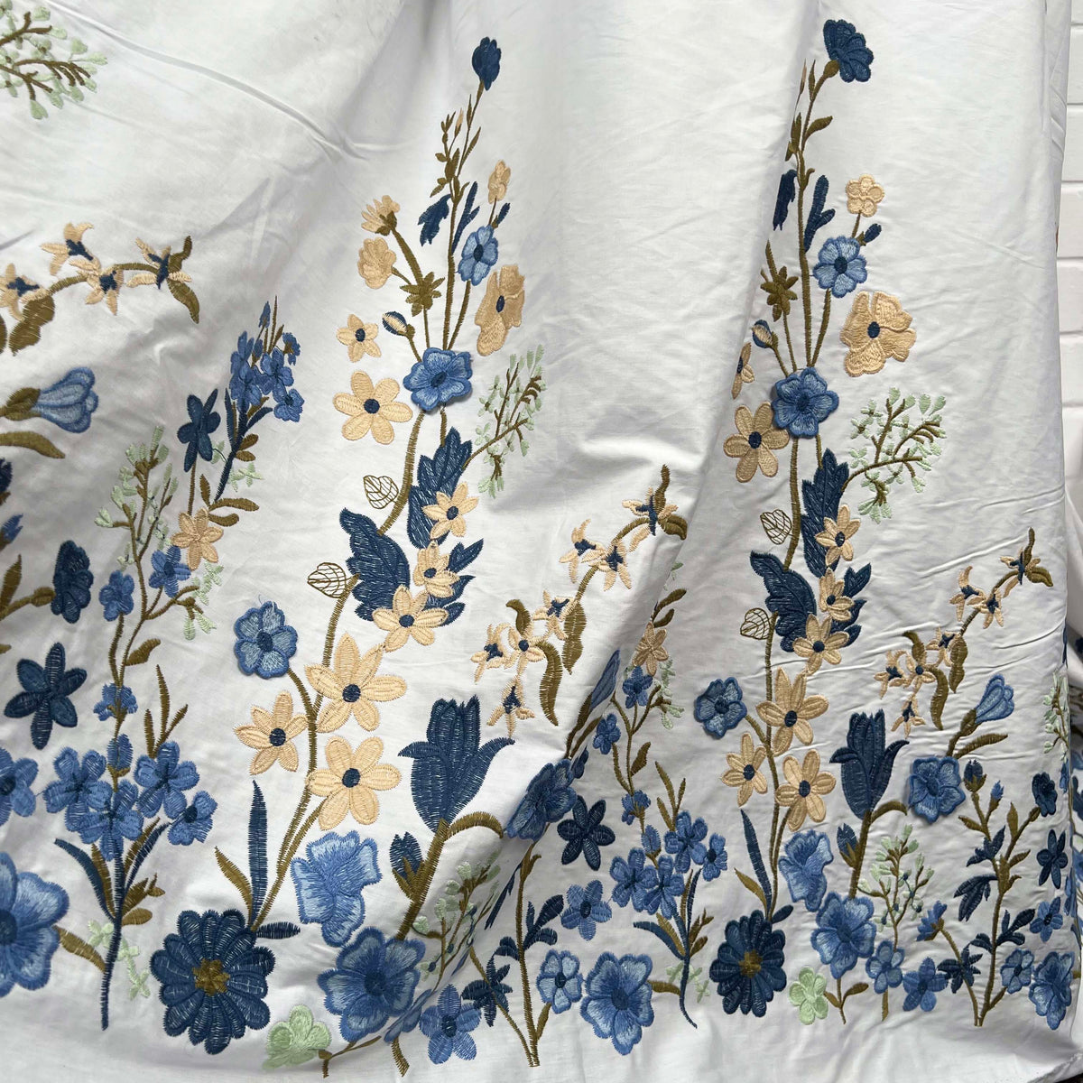 embroidered fabric for dresses Floral Border Cotton Poplin Dress 926 You can use this Tavita Mini Dress in Size:Custom Size (Add Note in Cart)