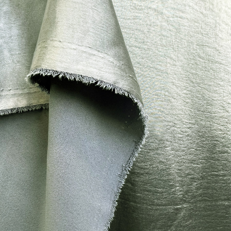 Bella Satin Stretch Mint Polyester Elastane Smooth Dressmaking Fabric Hang
