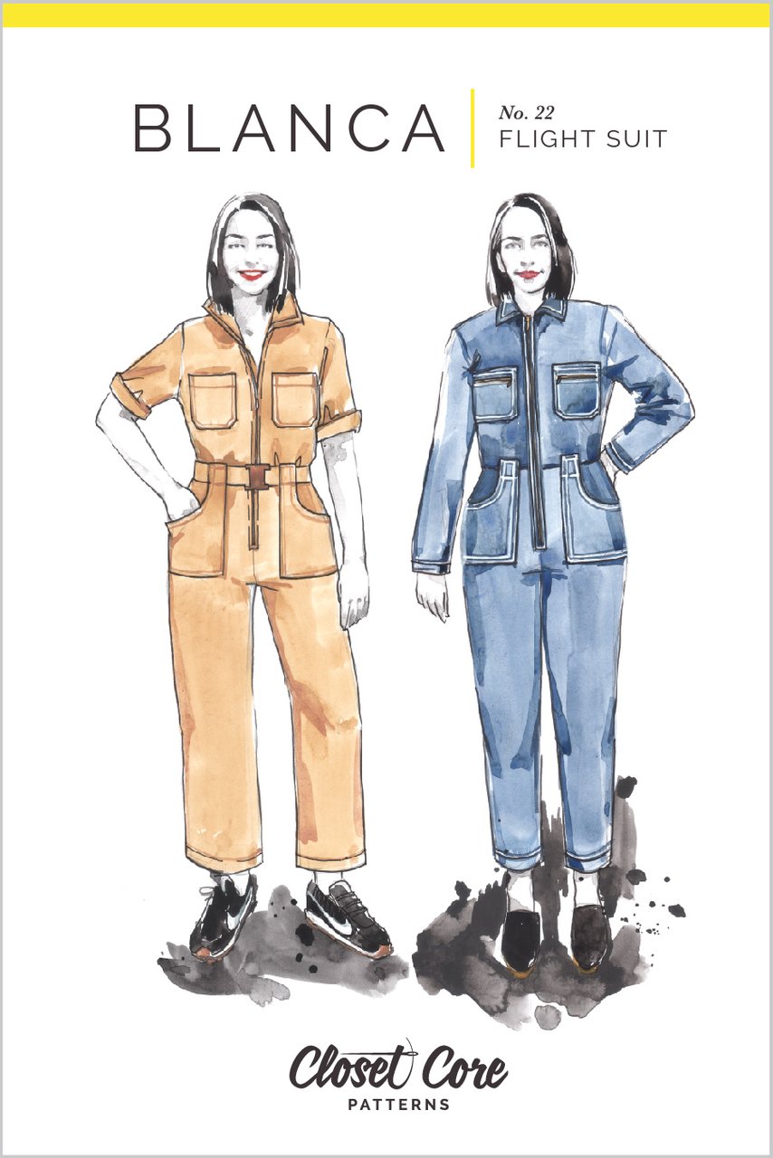 Closet Core Blanca Flightsuit Pattern cover