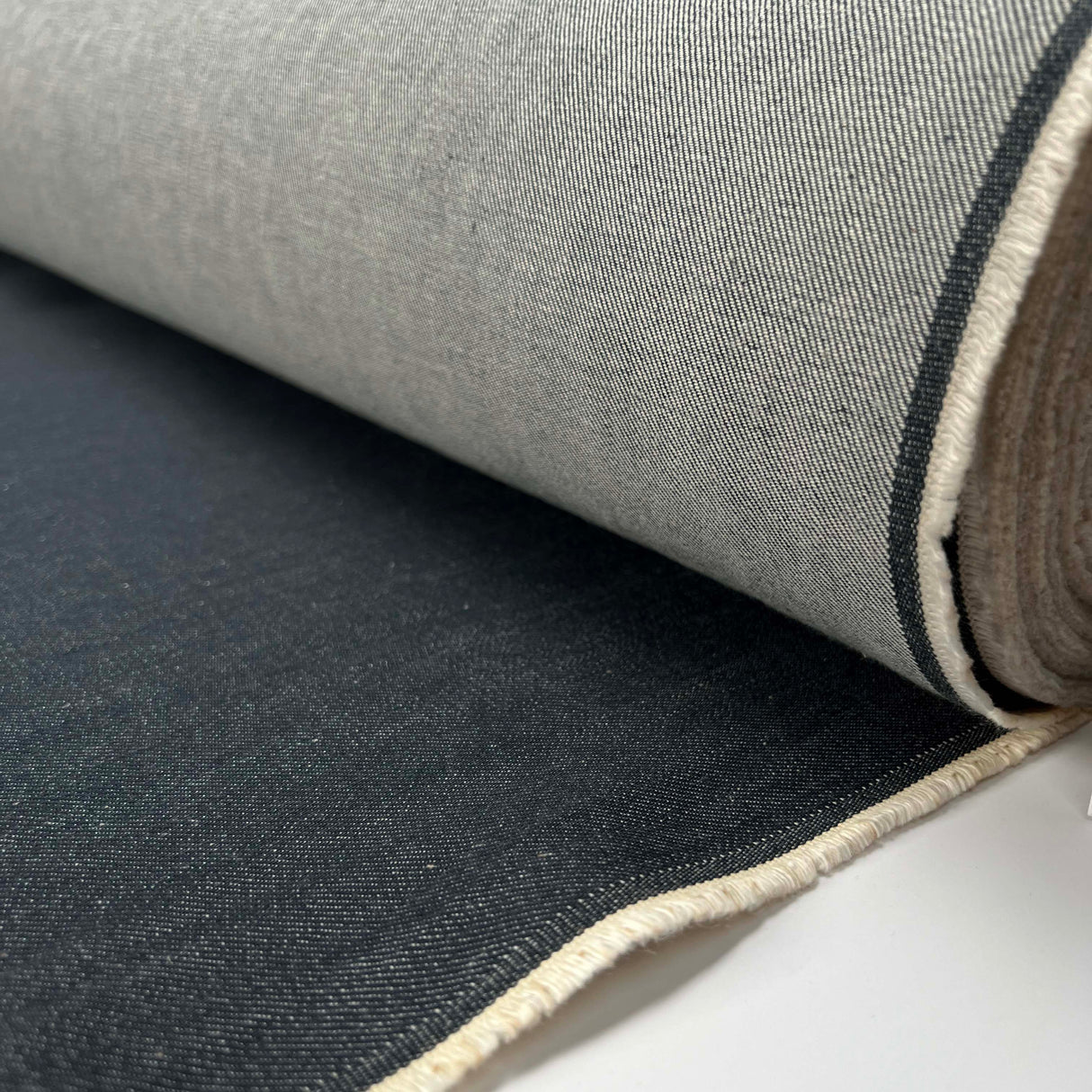 Everyday 11oz Denim Blue Cotton Medium Weight Woven Trouser Fabric Roll