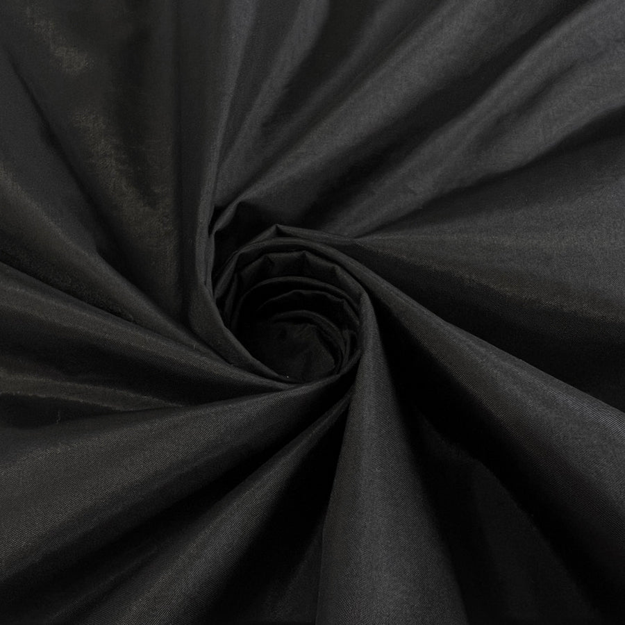 A Conglomeration Black Self Lined Duck Down Polyamid Silk Polyester Pu Coated Fabric Twist