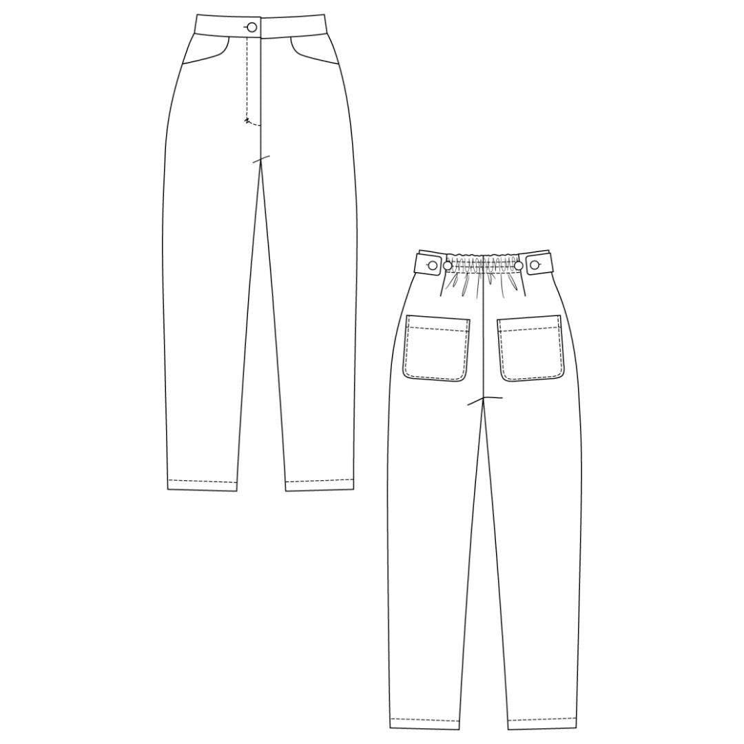 Aina Trousers And Culottes Pattern By Named Clothing Nmp014 6