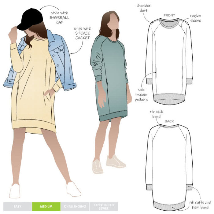 Anderson Knit Dress Pattern By Style Arc Cover
