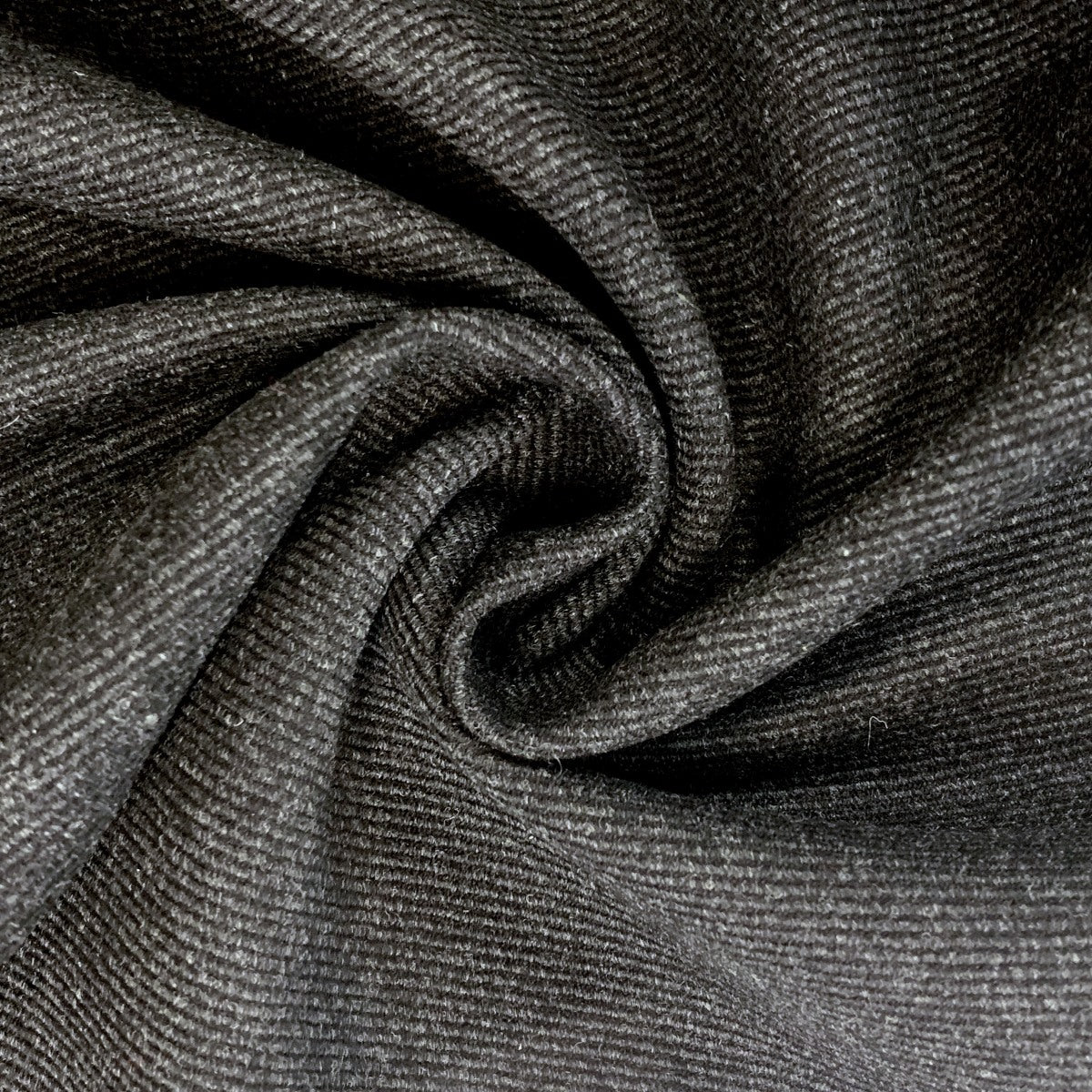 Bambrook Bygone British Wool Tweed Coating In Black And Grey Swirl