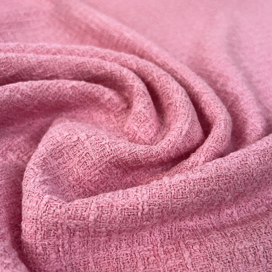 Barbs Recycled Tweed Cotton Polyester Pink Woven Jacketing Fabric Cu A9D3D668 E178 47D5 8A9B 4A0Ab5029Fcd