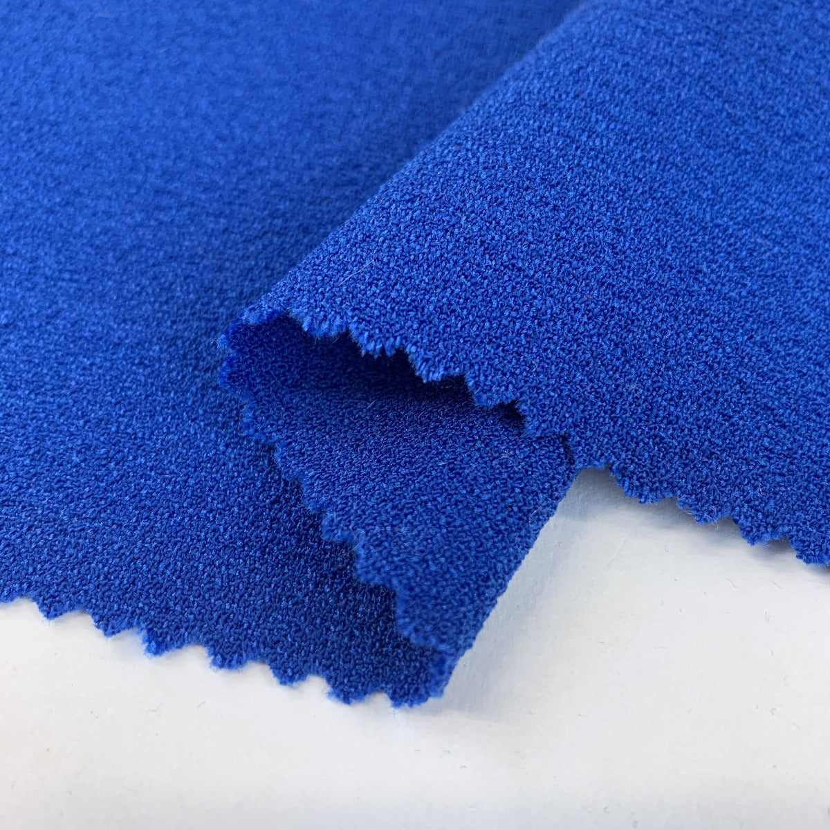 Barca Crepe Royal Polyester Blue Crepe Dress Fabric