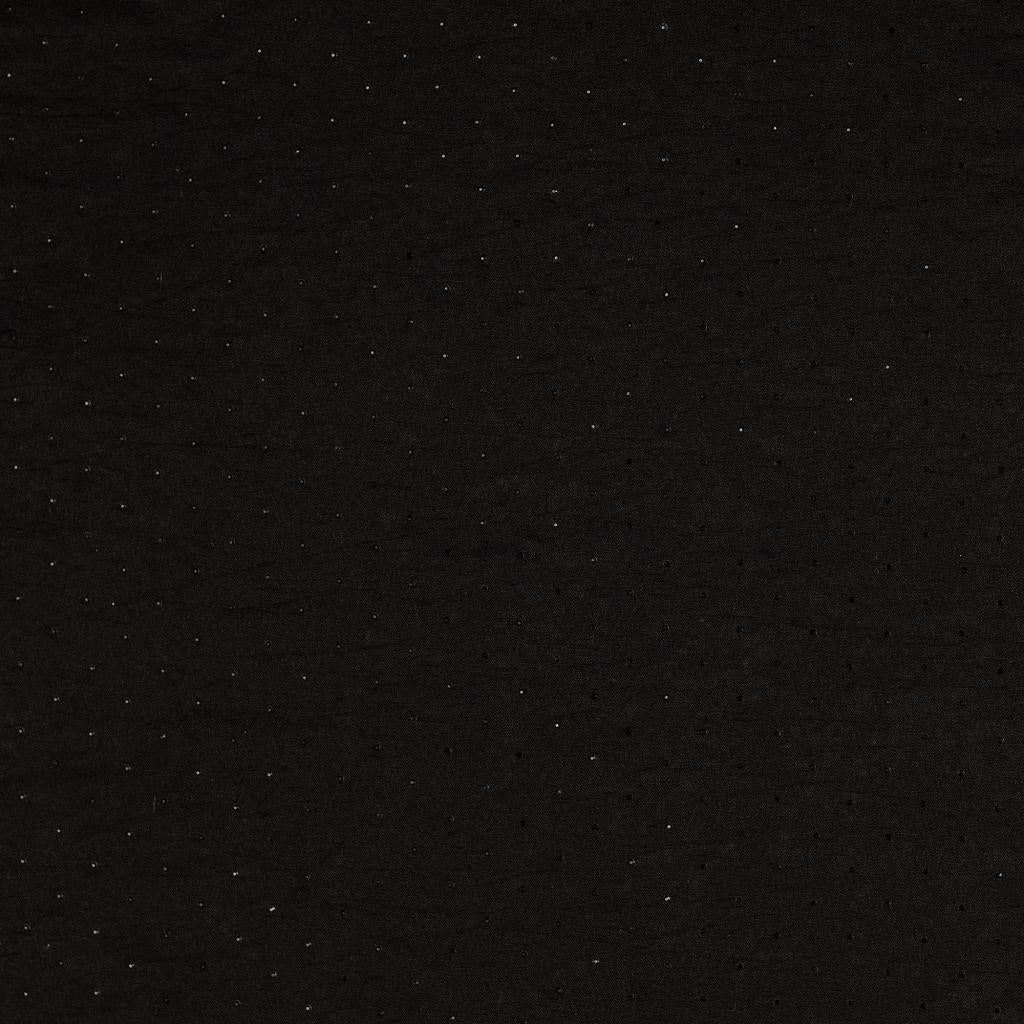Black Viscose Nylon Elastane Bengaline Fabric Dew Drop