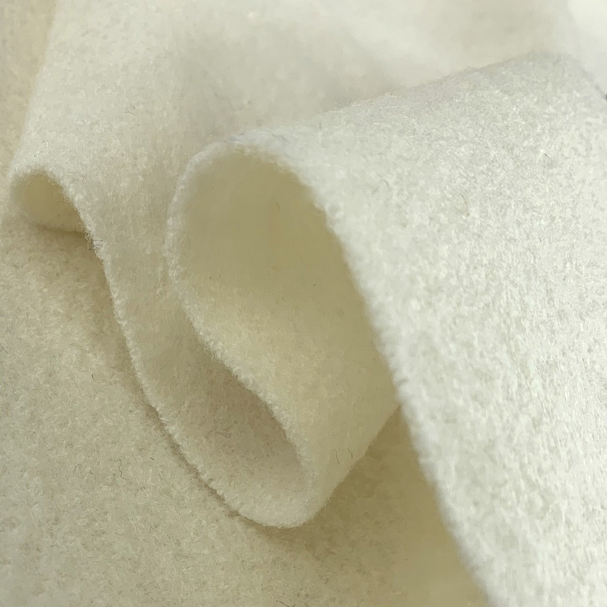Boiled Wool Ivory Fold