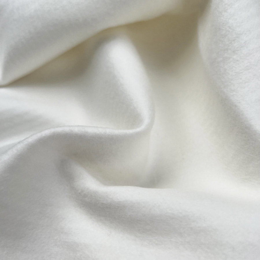Bruised Ribs Cotton Brushed Heavy Rib Knit Heavy Cream Fabric