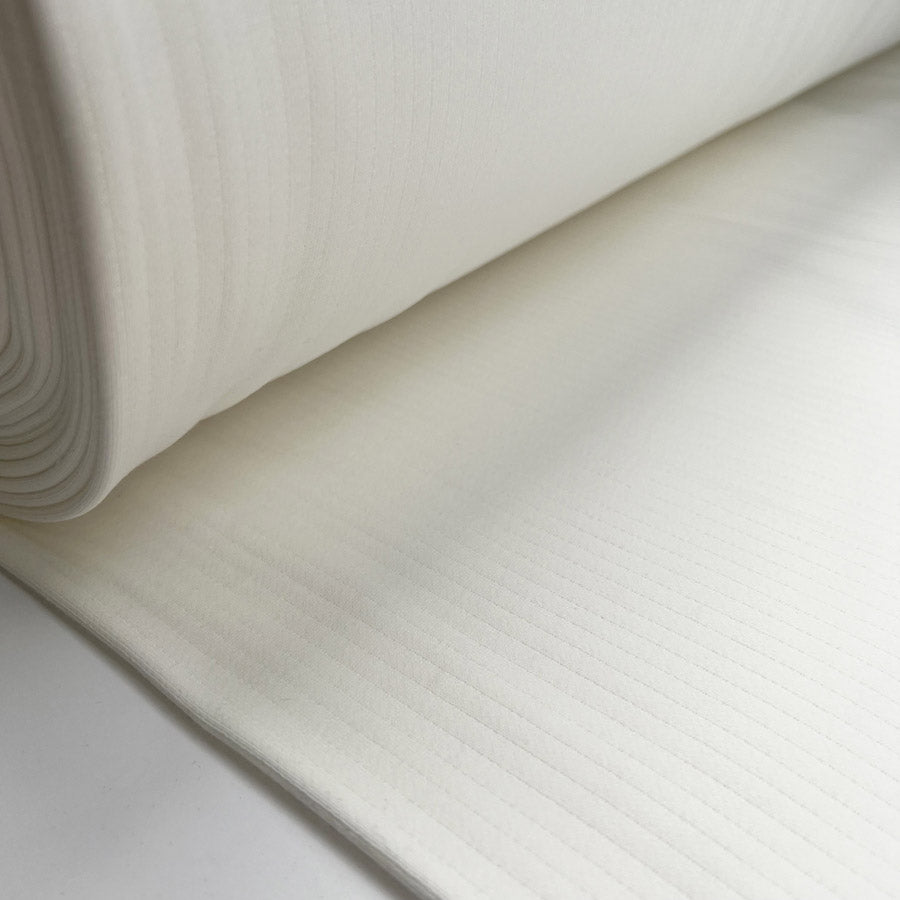 Bruised Ribs Cotton Brushed Heavy Rib Knit Heavy Cream Fabric Bolt
