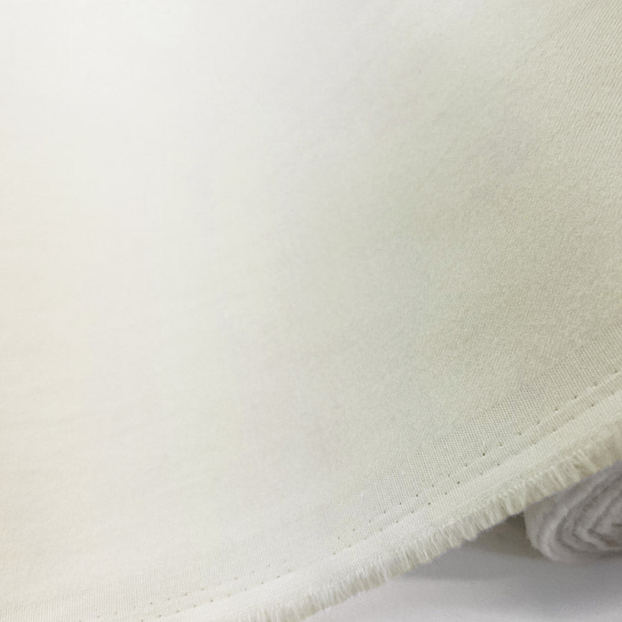 Brushed Polyester Cotton Blend Dress Craft Fabric Cream Roll