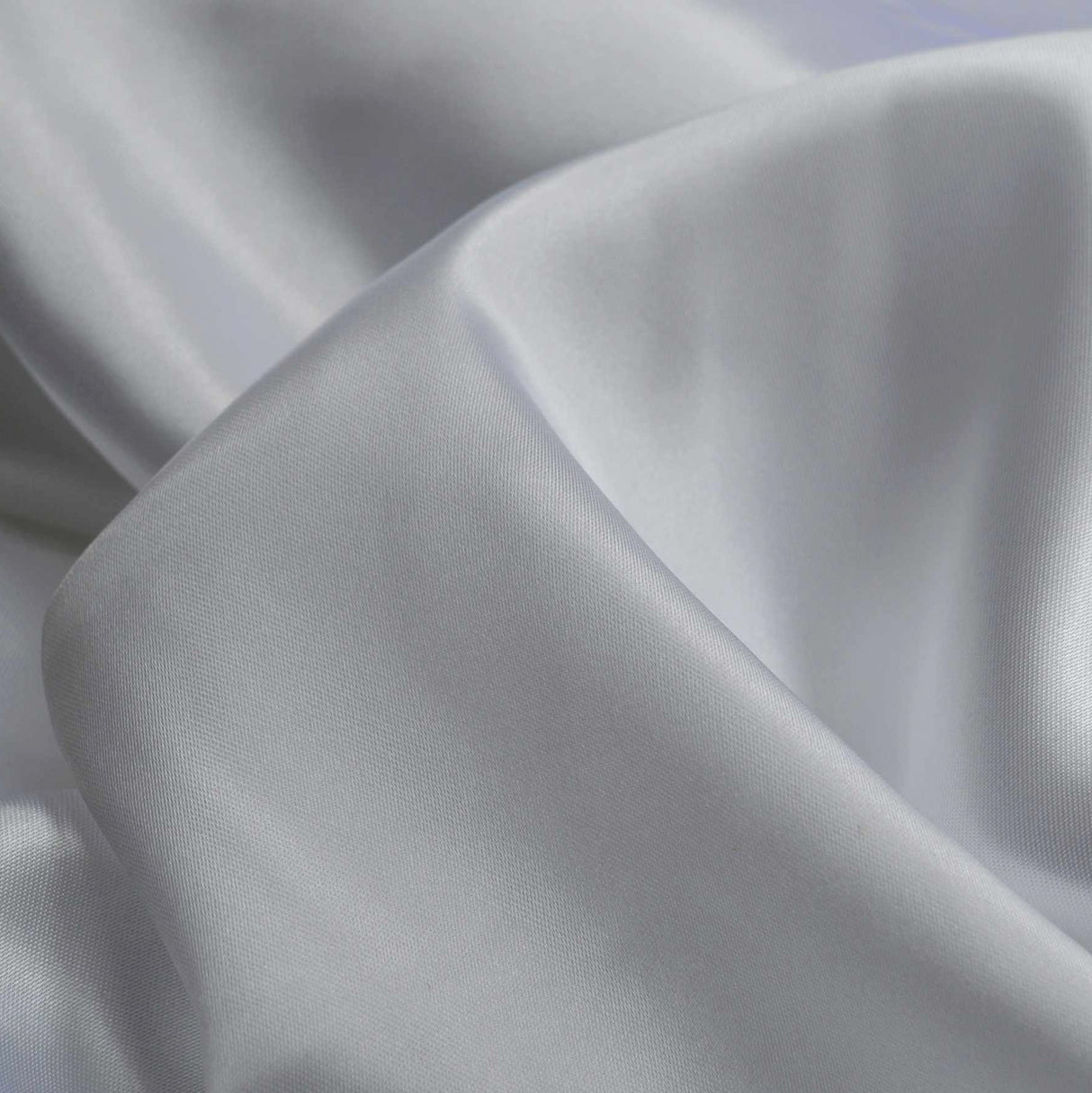 Budget Satin White Polyester Satin Dress Fabric Cu D