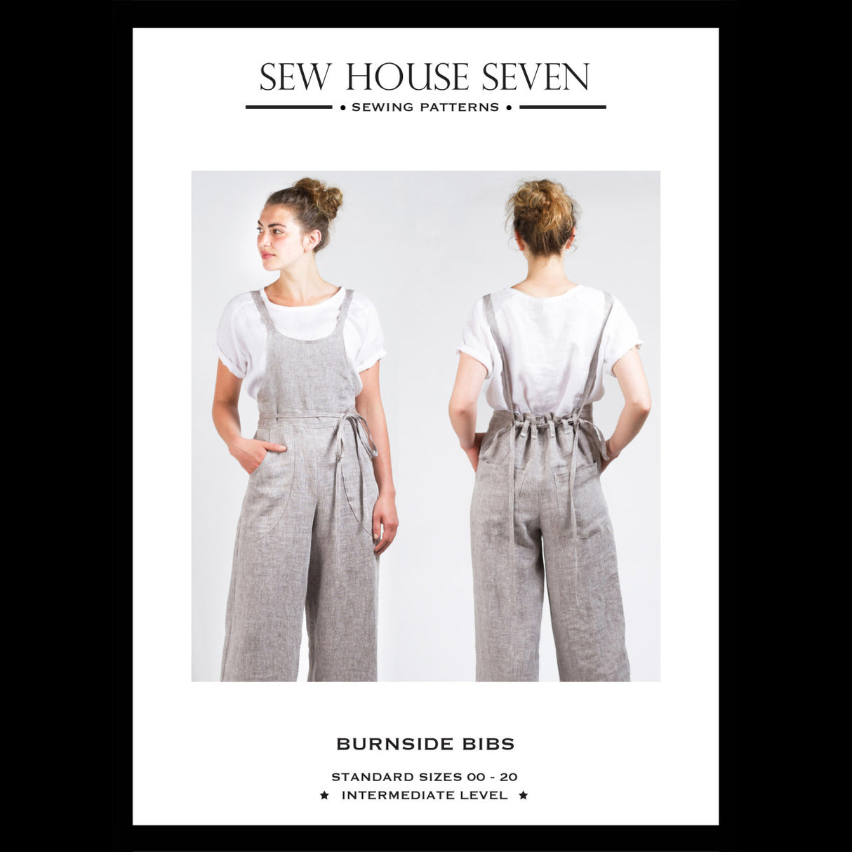 Burnside Bibs Pattern 00 20 By Sew House Seven Front Cover 2