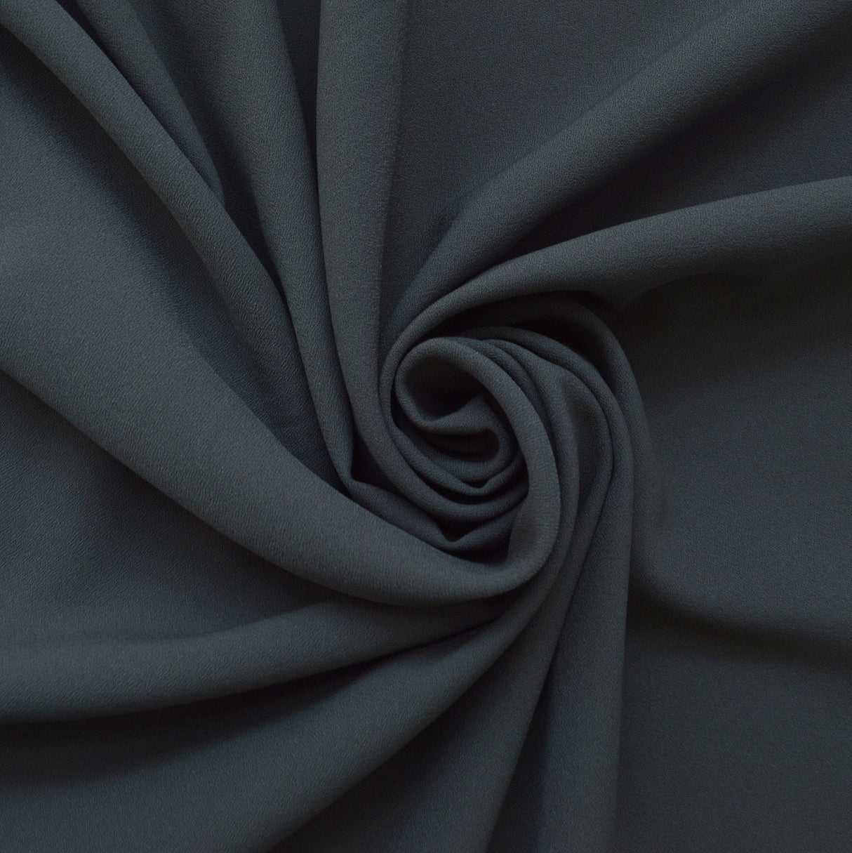 Candy Crepe Grey Polyester Crepe Dress Fabric Cud