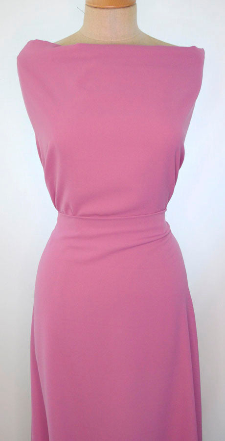 Candy Crepes Lavender Polyester Dress Fabric M1