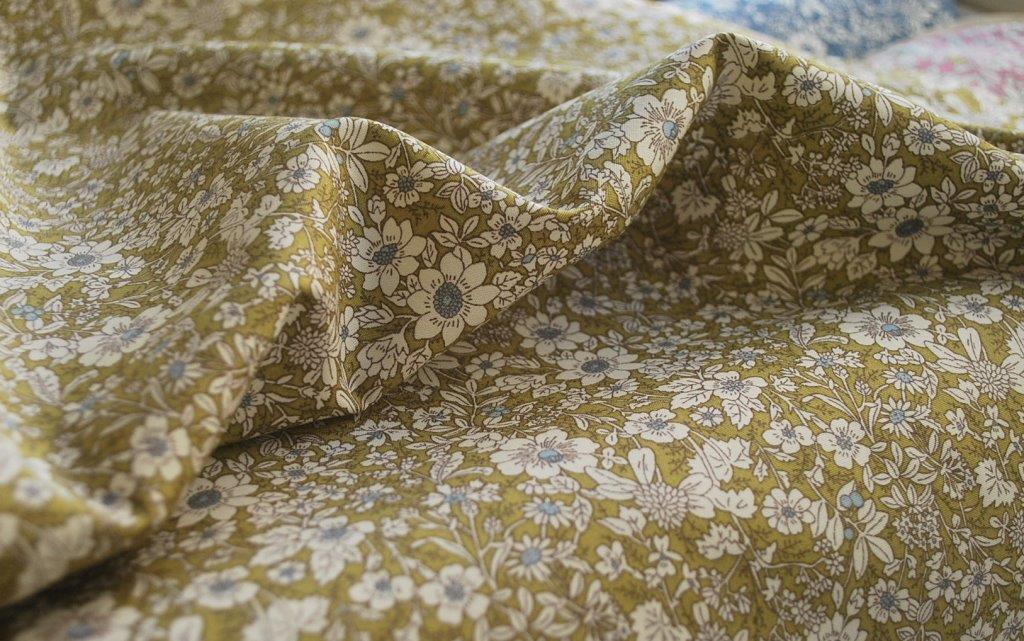 Caroline Chartreuse Cotton Dress And Craft Fabric Cu