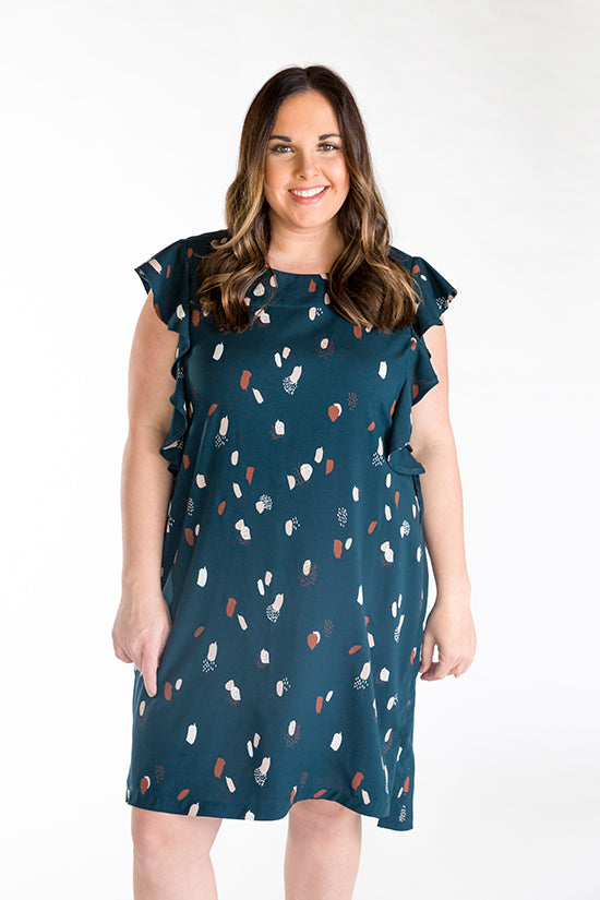 Chalk Notch Farrah Blouse Dress Pattern 1
