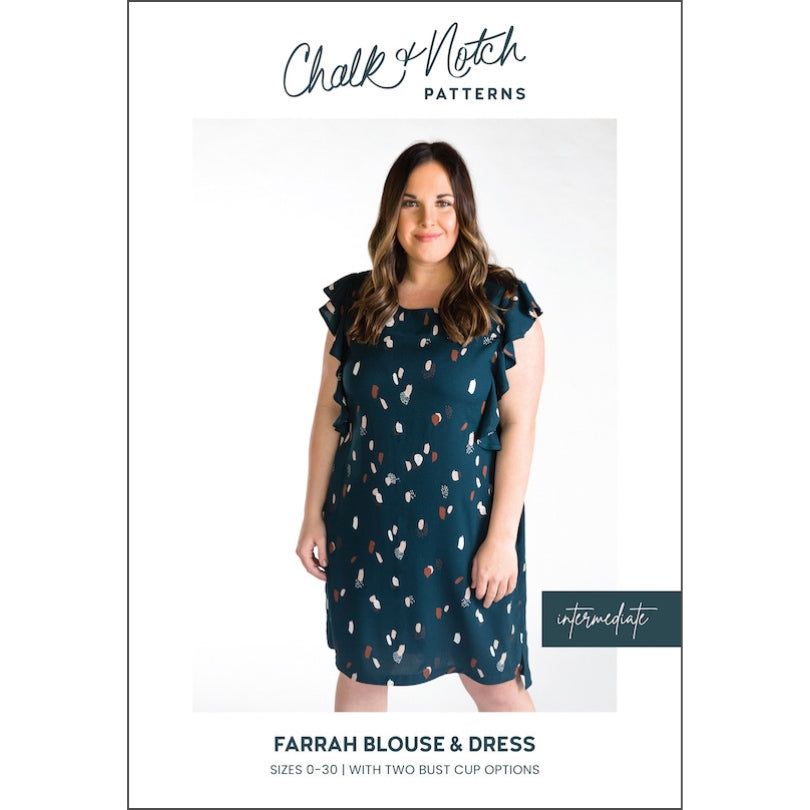 Chalk Notch Farrah Blouse Dress Pattern Cover
