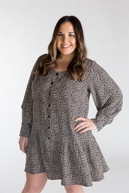 Chalk Notch Wren Blouse And Dress Sewing Pattern 8