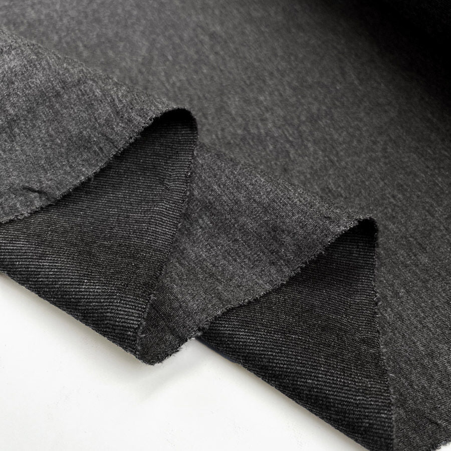 Changing Times Charcoal Ponte Polyester Viscose Elastane Stretch Grey Knit Jersey Fabric Fold