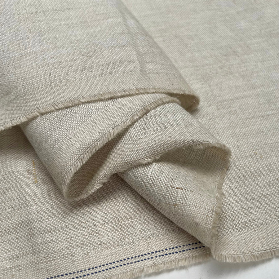 Chunky Linen Oatmeal Dress Craft Fabric Fold
