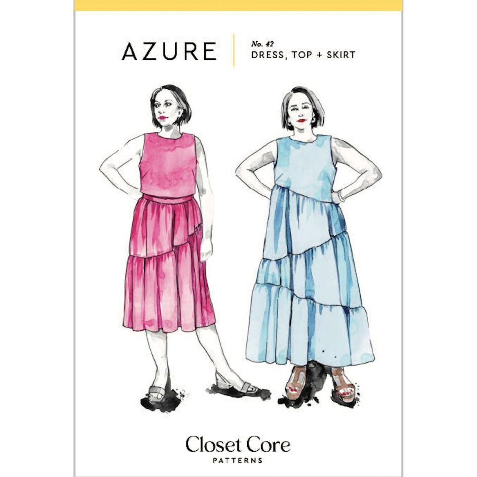Closet Core Patterns Azure Dress Top And Skirt Pattern