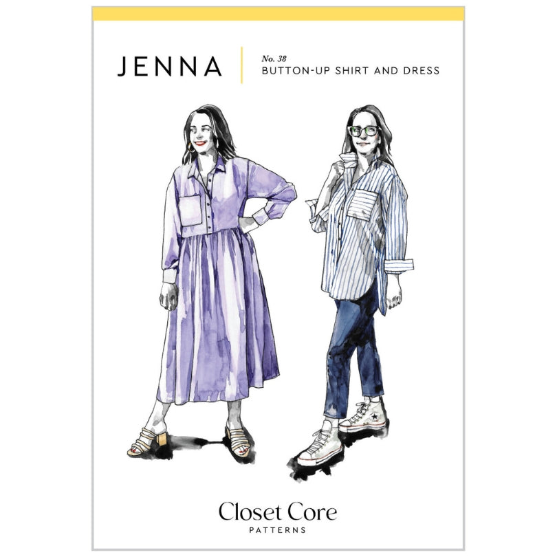Closet Core Patterns Jenna Shirt Shirtdress Cover