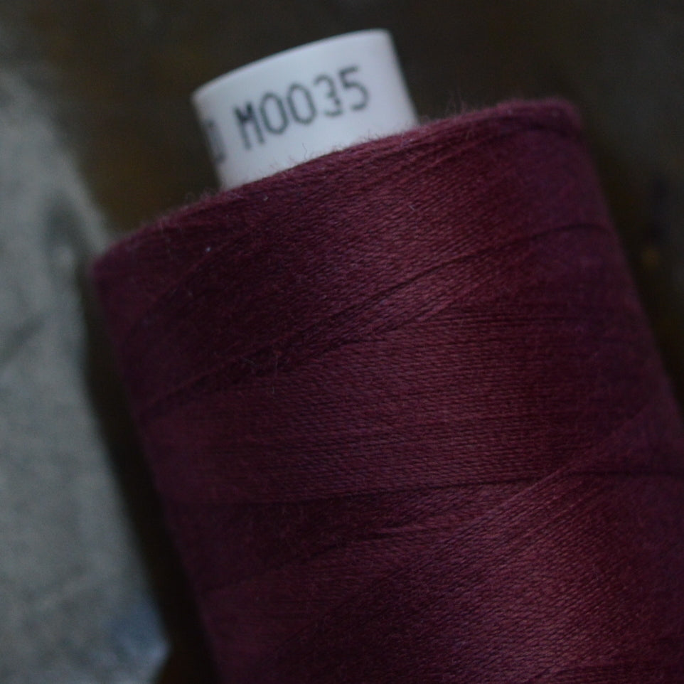 Coats 120 Moon Sewing Thread Mo035 Dark Maroon
