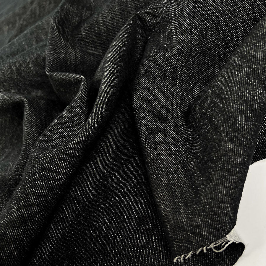 Como Classico Matteo Cotton Italian Black Woven Fabric