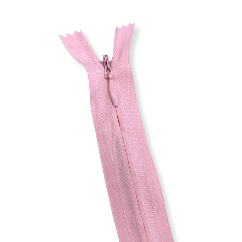 Concealed Nylon Zips Bubblegum Pink