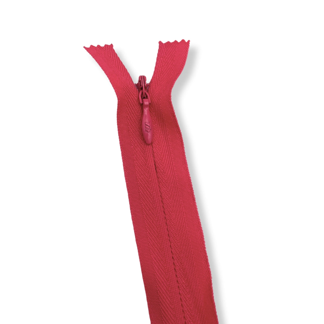 Concealed Nylon Zips Lipstick Pink
