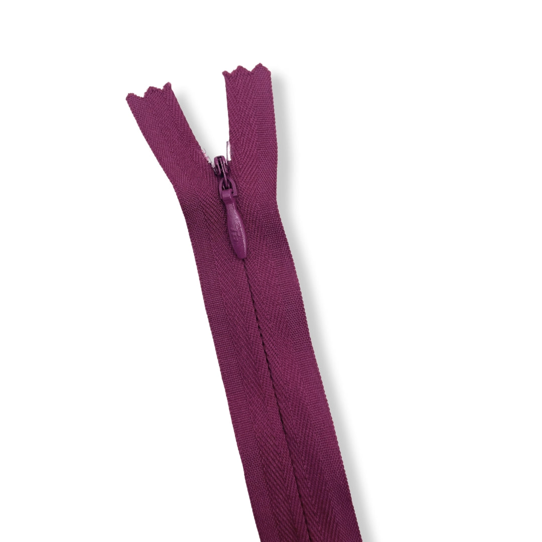 Concealed Nylon Zips Magenta