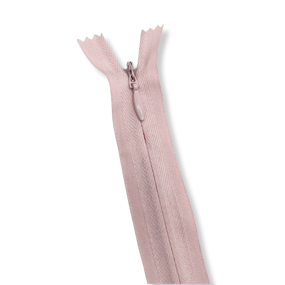 Concealed Nylon Zips Pale Pink