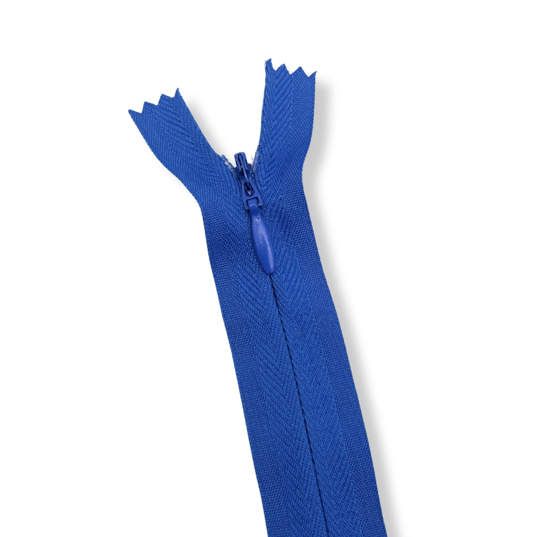 Concealed Nylon Zips Royal Blue