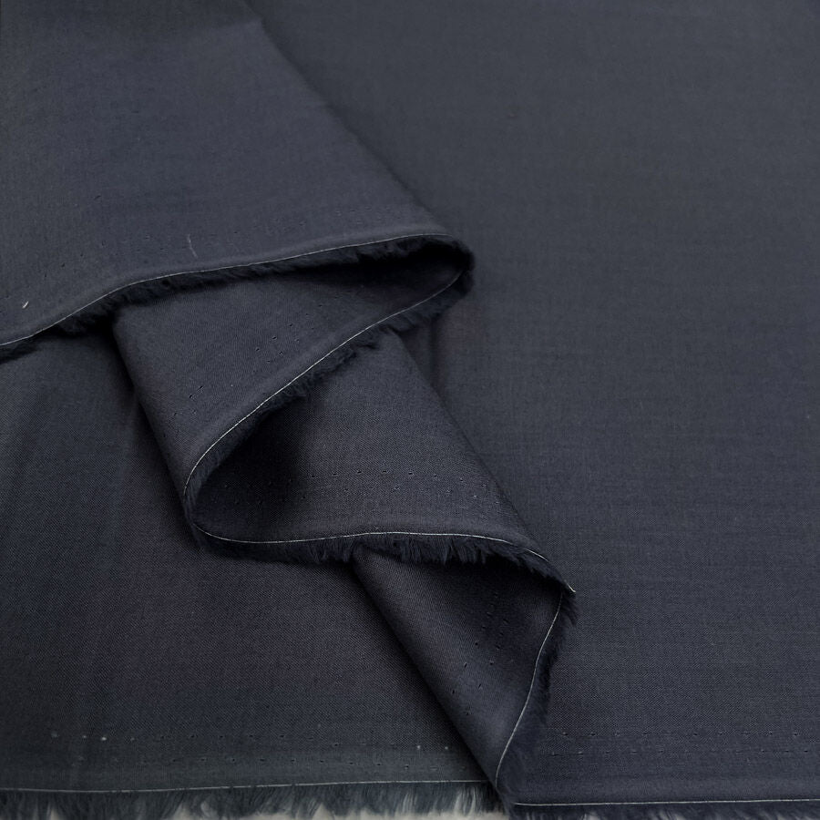 Core Range Cotton Lawn Graphite Grey Combed Woven Plain Dress Fabric Fold