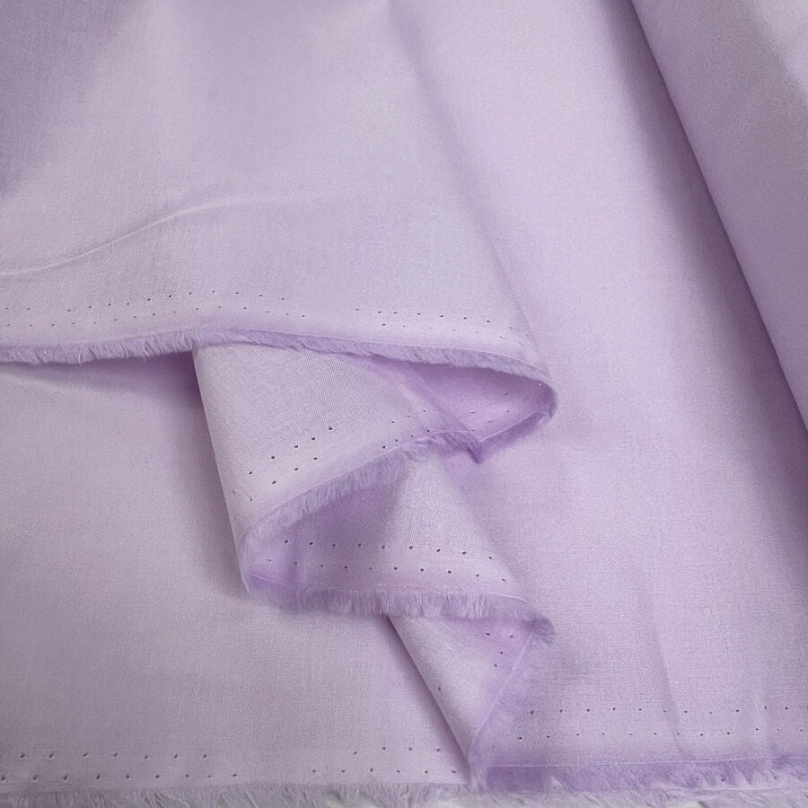 Core Range Cotton Lawn Lilac Combed Woven Plain Dress Fabric Fold