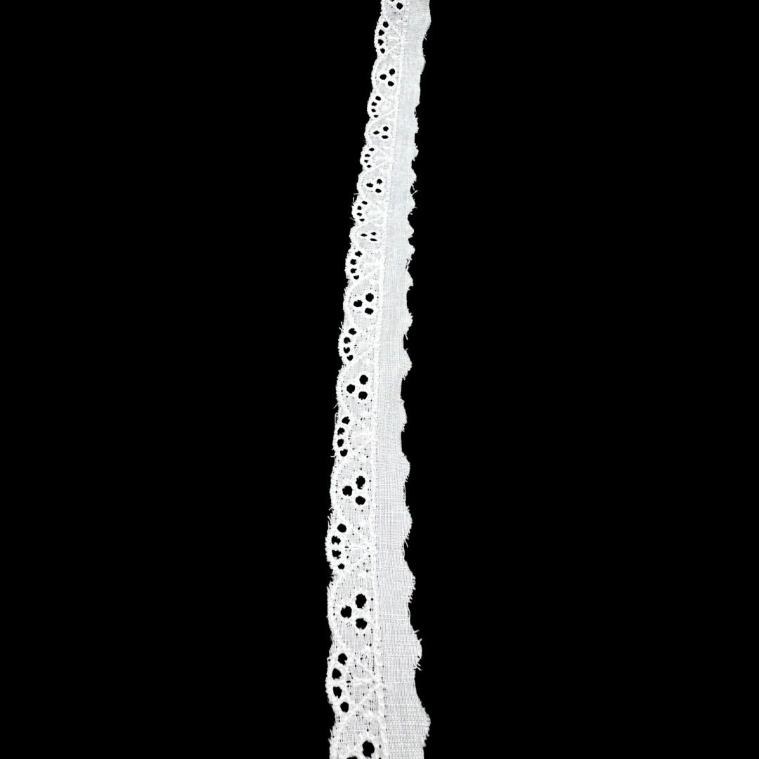 Cotton Austrian Broderie Anglaise Trim Caitlin 20mm Wide